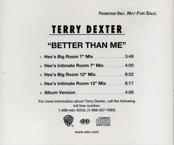 Terry Dexter – Better Than Me (1999, Vinyl) - Discogs