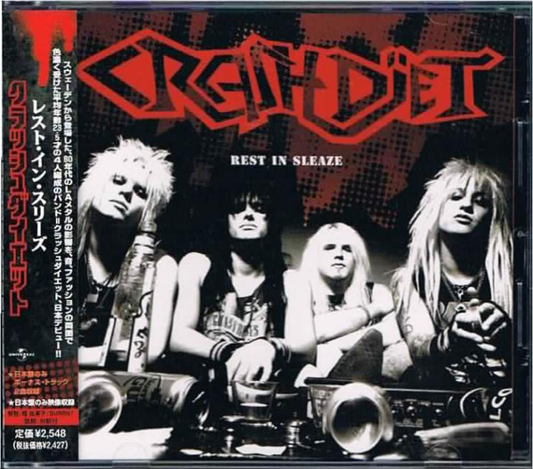 rock Crashdiet VINYL DECAL  Swedish sleaze metal band bumper sticker 