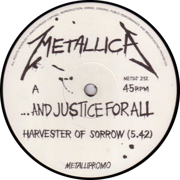 télécharger l'album Metallica - And Justice For All Metallipromo