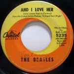 Cover of And I Love Her, 1964-07-00, Vinyl