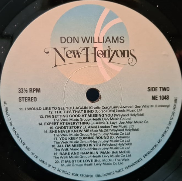 ladda ner album Don Williams - New Horizons