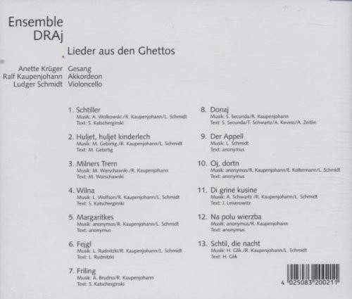 last ned album Ensemble DRAj - Lieder Aus Den Ghettos