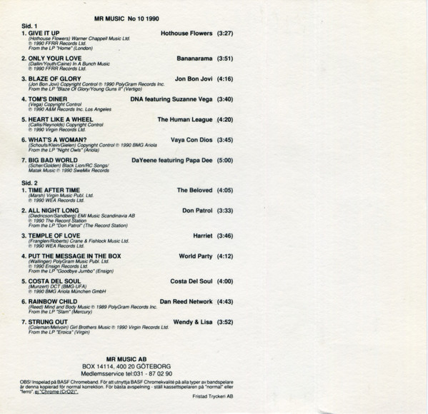 télécharger l'album Various - Mr Music Number Ten 10 90