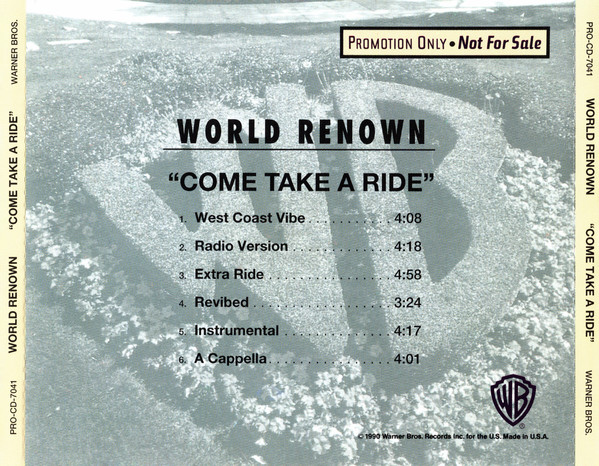 World Renown – Come Take A Ride (1994, Vinyl) - Discogs