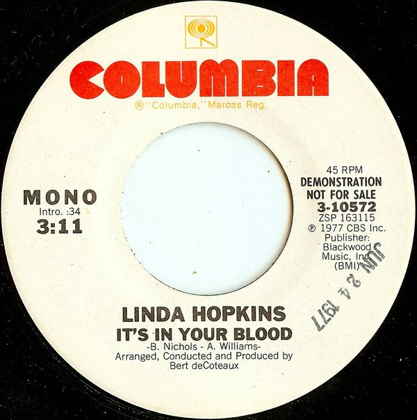 descargar álbum Download Linda Hopkins - Its In Your Blood album