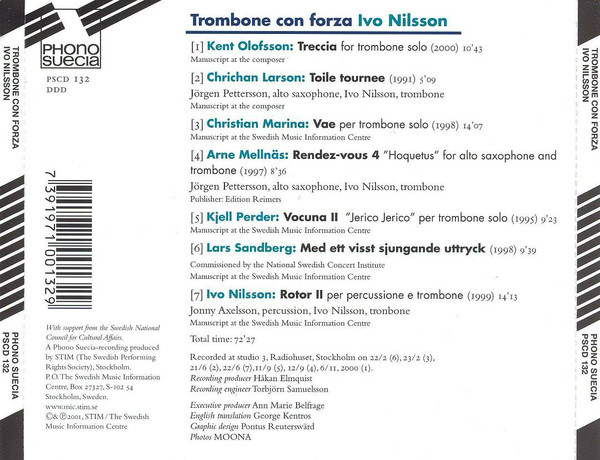 descargar álbum Ivo Nilsson - Trombone Con Forza