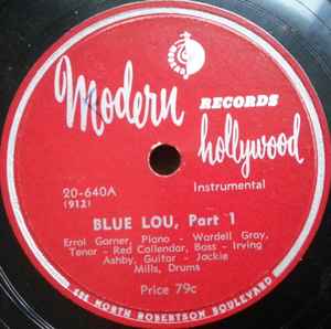 Errol Garner – Blue Lou (1948, Shellac) - Discogs