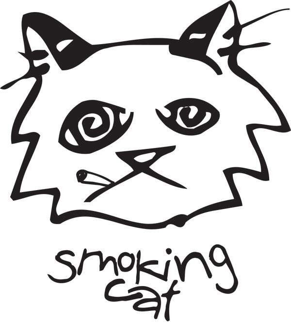 caterpillar smoking drawing