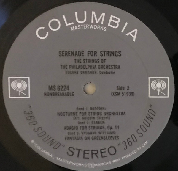 Album herunterladen The Strings of the Philadelphia Orchestra, Eugene Ormandy - Serenade for Strings