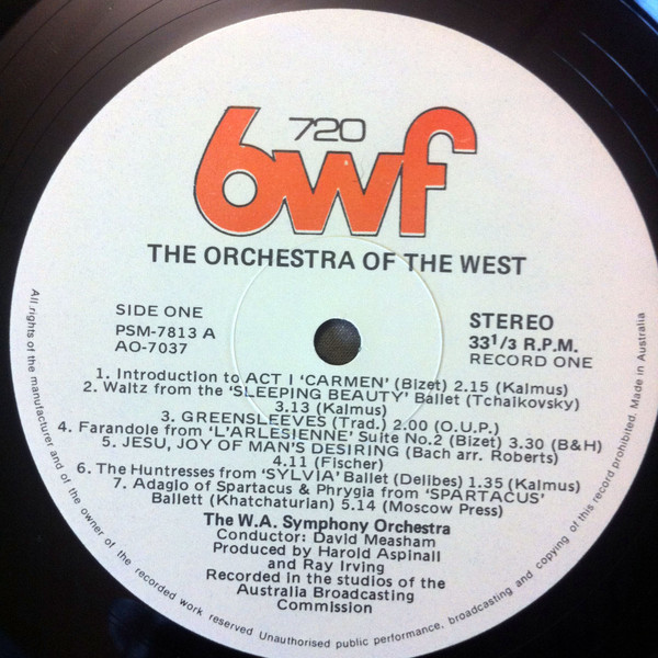 Album herunterladen The West Australian Symphony Orchestra - The Orchestra Of The West
