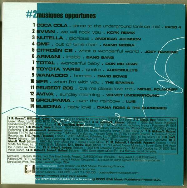 descargar álbum Various - EMI Ressources 2 Musiques Opportunes