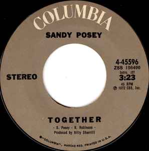 Sandy Posey - Together / Why Don't We Go Somewhere And Love album cover