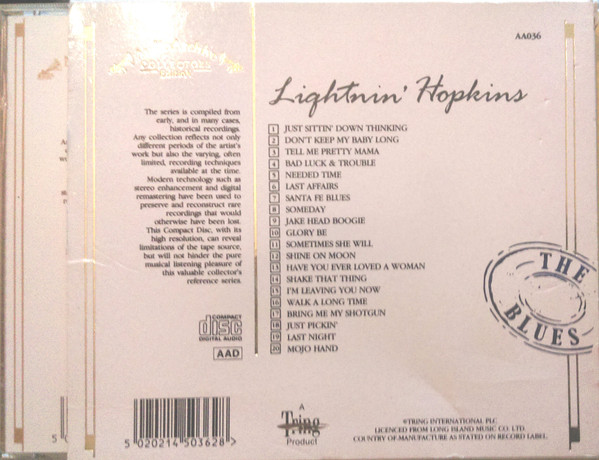 last ned album Lightnin' Hopkins - 20 Reflective Recordings