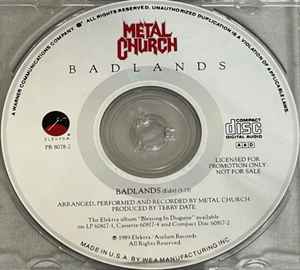 Metal Church – Badlands (1989, CD) - Discogs