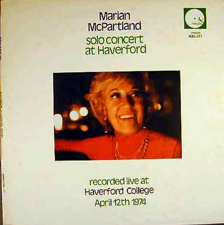 télécharger l'album Marian McPartland - Solo Concert At Haverford