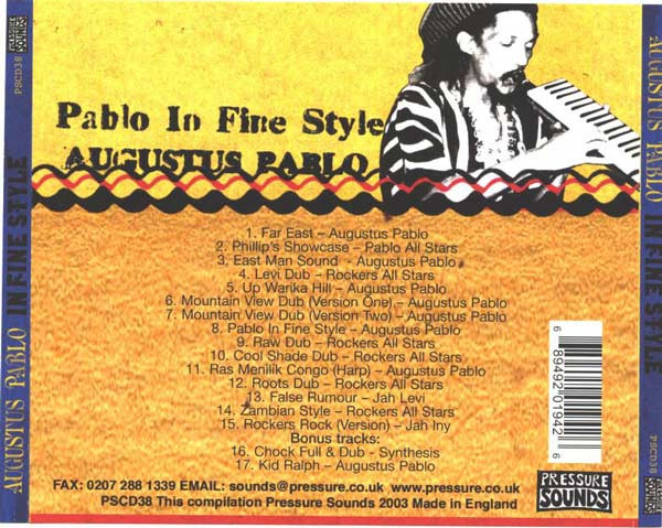 Augustus Pablo – In Fine Style (2003, Vinyl) - Discogs