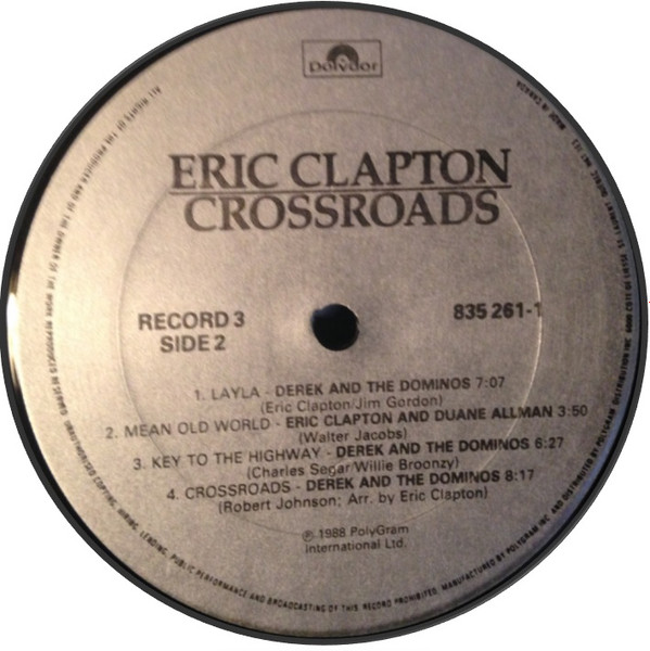 Eric Clapton - Crossroads | Polydor (835 261-1) - 10