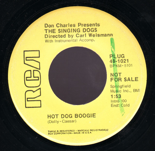 last ned album Don Charles Presents The Singing Dogs - Hot Dog Boogie Hot Dog Rock And Roll
