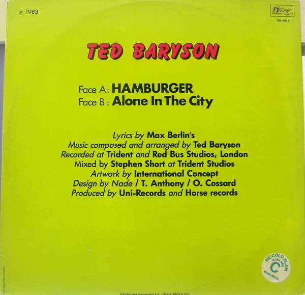 ladda ner album Ted Baryson - Hamburger