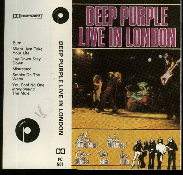 Deep Purple – Live In London (1982, Black Shell, Cassette) - Discogs