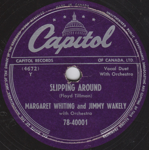 Margaret Whiting And Jimmy Wakely – Slipping Around / Wedding