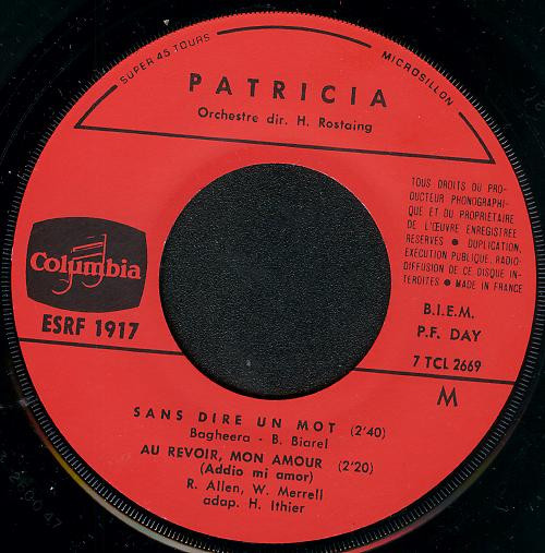 ladda ner album Patricia - Sans Dire Un Mot