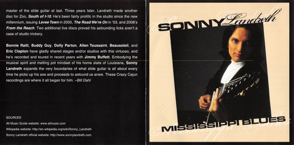 lataa albumi Download Sonny Landreth - Mississippi Blues album