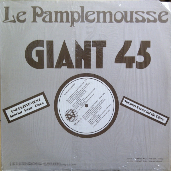 Le Pamplemousse – Gimmie What You Got (1976, Vinyl) - Discogs