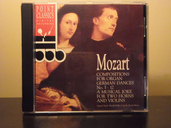 Mozart – Compositions For Organ - German Dances Nº 1-12 (1992, CD