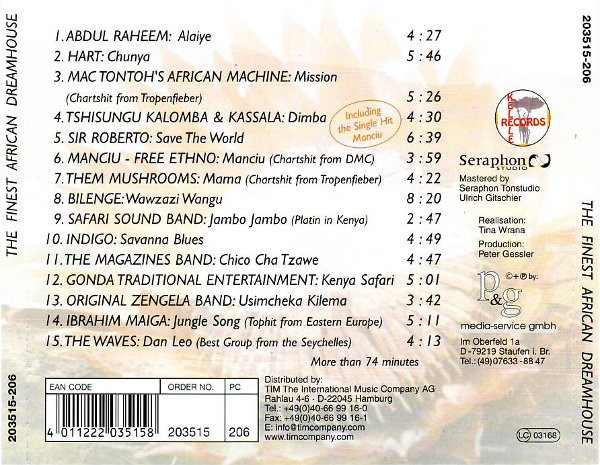 lataa albumi Various - The Finest African Dreamhouse