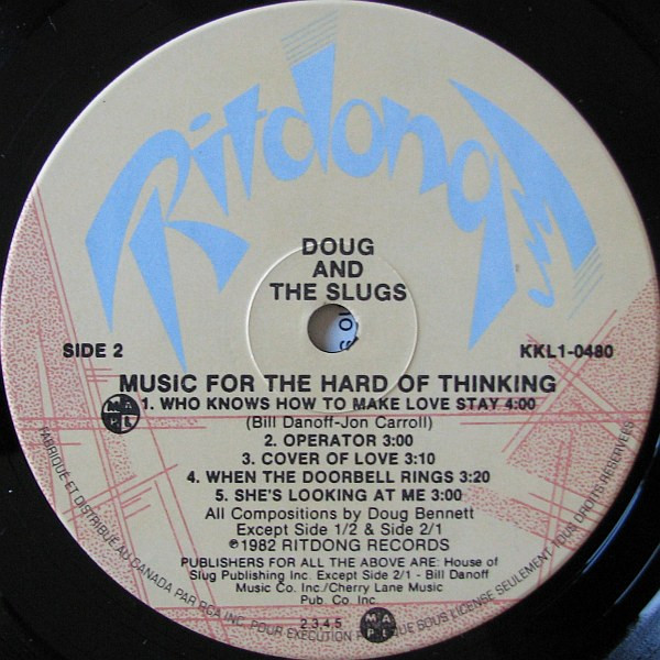 Doug And The Slugs - Music For The Hard Of Thinking | Ritdong (KKL1-0480) - 4