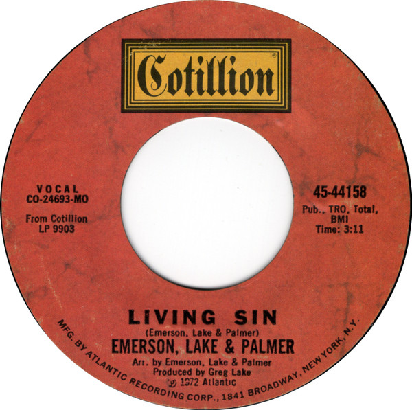 baixar álbum Emerson, Lake & Palmer - From The Beginning Living Sin