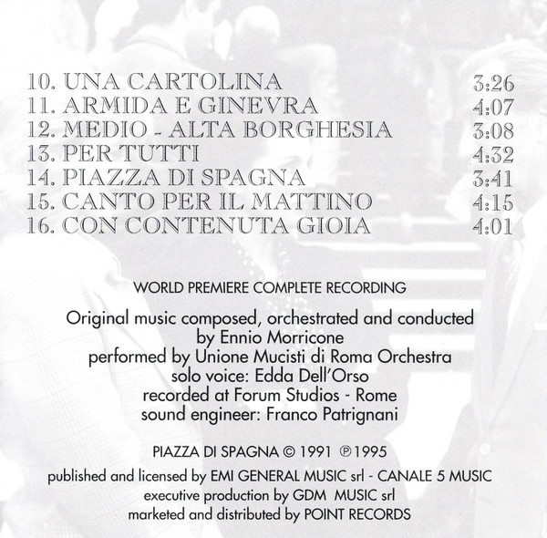 baixar álbum Ennio Morricone - Piazza Di Spagna Original Soundtrack