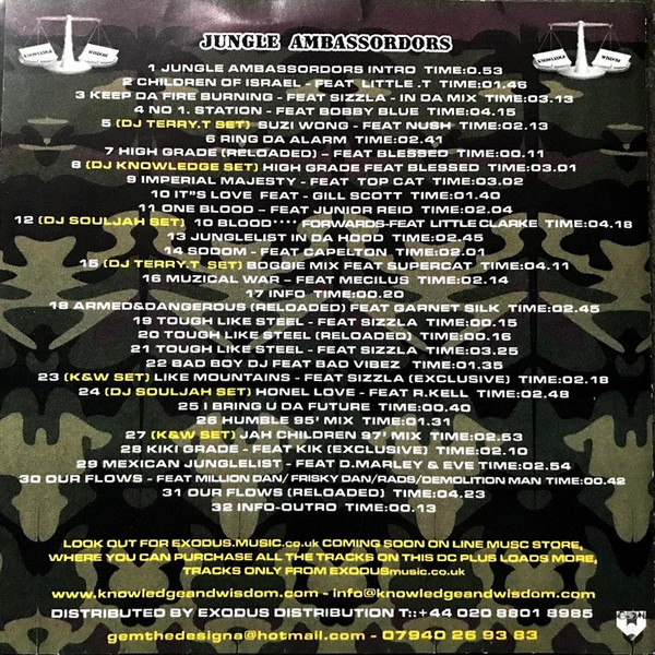 last ned album Various - Jungle Ambassordors Exclusive Tracks From Knowledge Wisdom