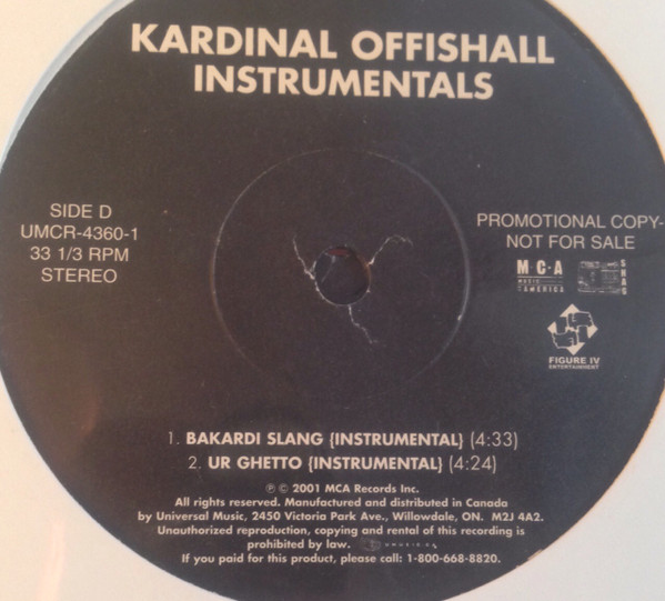 Album herunterladen Kardinal Offishall - Kardinal Offishall Instrumentals