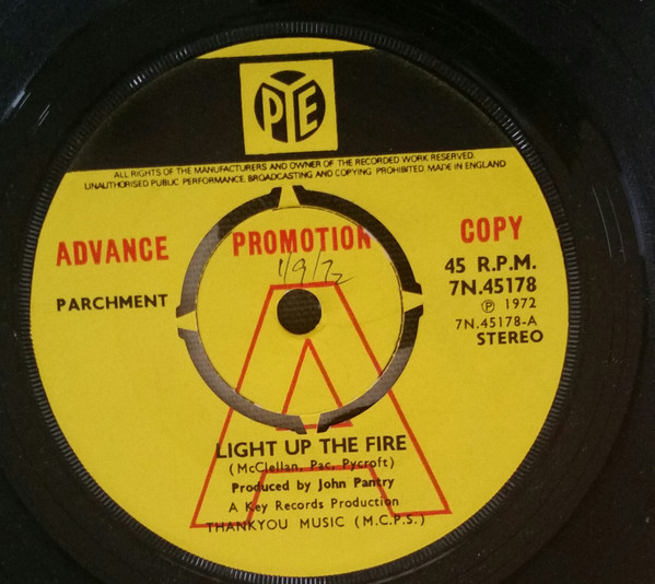 Parchment – Light Up The Fire (1972