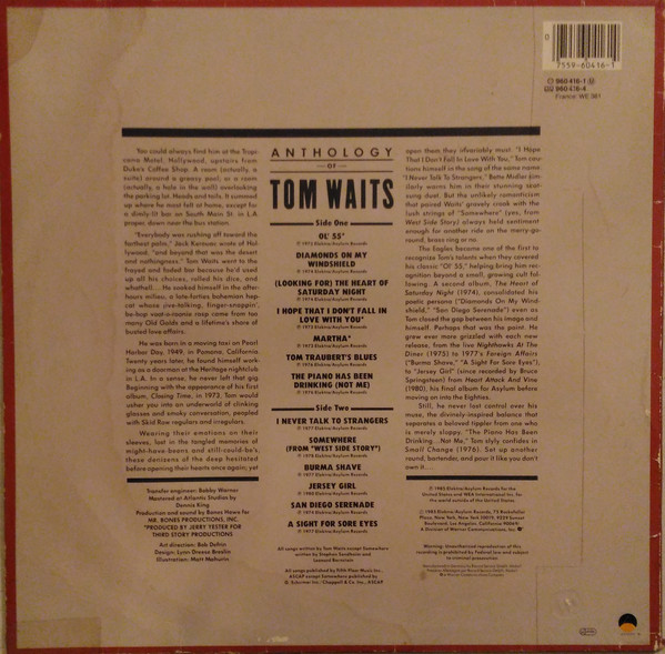 lataa albumi Tom Waits - Anthology Of Tom Waits