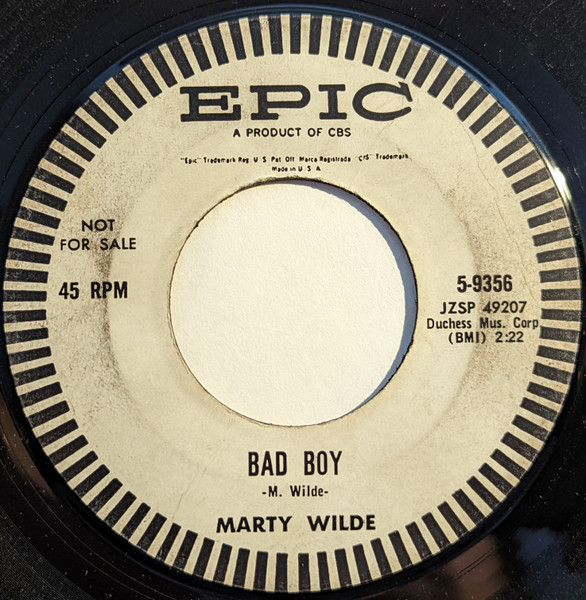 Marty Wilde – Bad Boy (1959, Vinyl) - Discogs