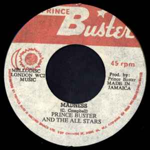 Prince Buster - Madness / Ghost Dance album cover