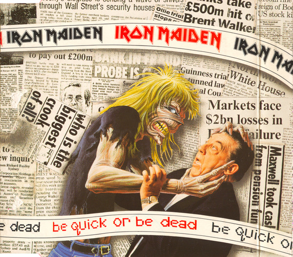 Vinile Be Quick or Be Dead autografato dagli Iron Maiden - CharityStars