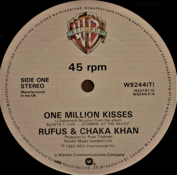 descargar álbum Rufus & Chaka Khan - One Million Kisses