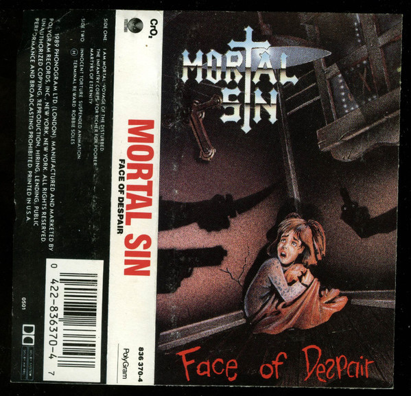 Mortal Sin – Face Of Despair (1989, Cassette) - Discogs