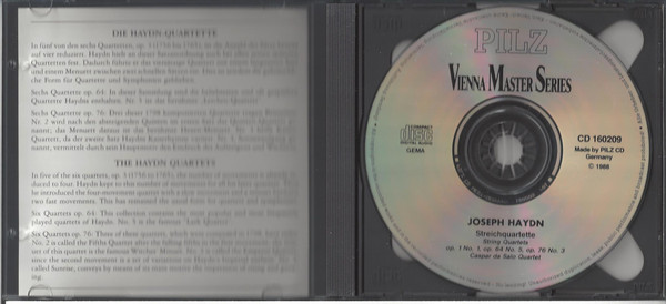 Album herunterladen Joseph Haydn - Kaiser Quartett Streichquartette Op 1 Nr 1 Op 64 Nr 5 Op 76 Nr 3