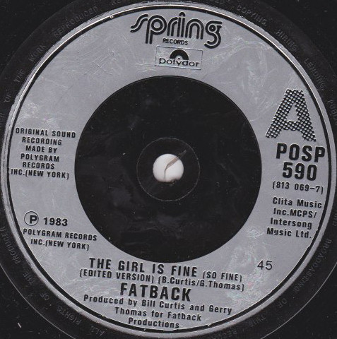 Fatback – The Girl Is Fine (So Fine) (1983, Vinyl) - Discogs