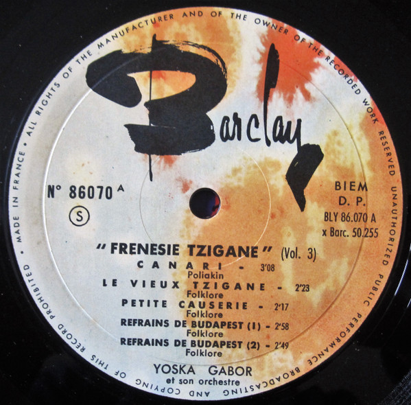 baixar álbum Yoska Gabor Et Son Orchestre - Frenesie Tzigane Vol3