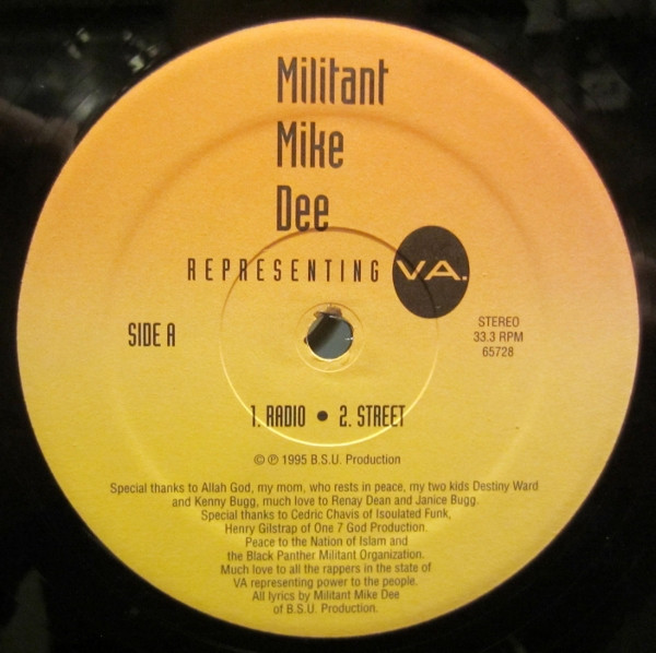 baixar álbum Militant Mike Dee - Representing VA