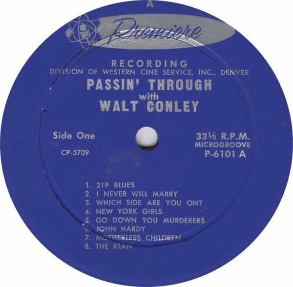 ladda ner album Walt Conley - Passin Through With Walt Conley