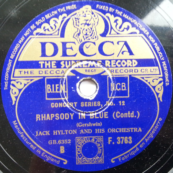 Album herunterladen Jack Hylton And His Orchestra - Rhapsody In Blue