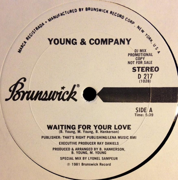 Young & Company – Waiting On Your Love (1981, Vinyl) - Discogs