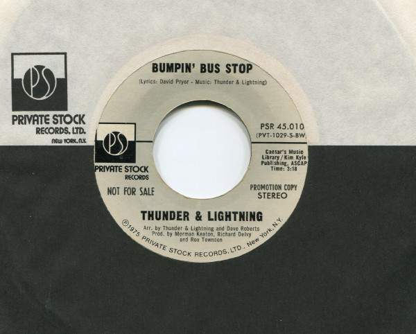 Thunder & Lightning – Bumpin' Bus Stop (1975, Vinyl) - Discogs